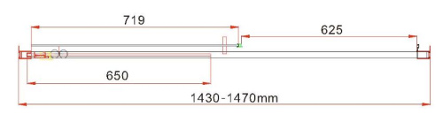 Душевая дверь Vincea Garda VDS-1G145CLB