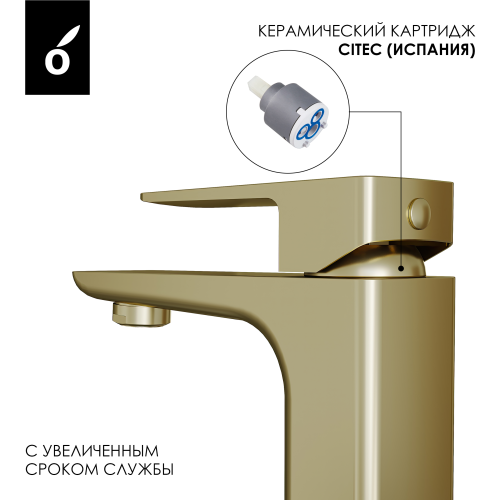 Гигиенический душ со смесителем Oliveeka OL-829003+139003-BG, золотой матовый