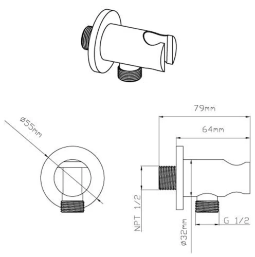 Душевая система Vincea Inspire VSFW-3I21T2CH Душевая система Vincea Inspire VSFW-3I21T2CH
