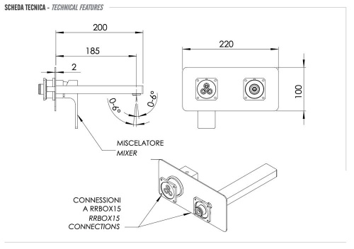 Смеситель для раковины Remer Absolute AU15KB