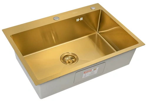 Мойка кухонная Arfeka Eco AR 700*500 gold PVD NANO