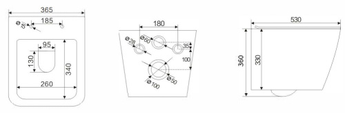 Унитаз подвесной Nemo 818B