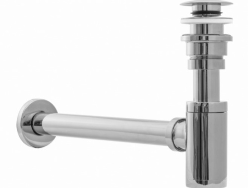 Сифон с донным клапаном универсальным Rea Chrome A5693