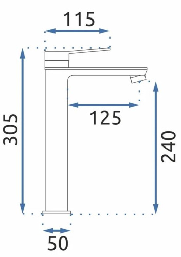 Смеситель для умывальника Rea Viral Gold B2023