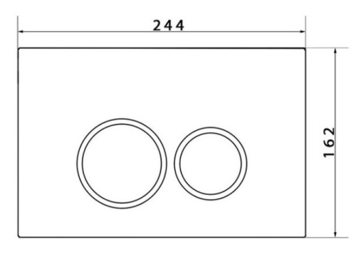 Кнопка для инсталляции Caprigo DEW-R ABS шампань/хром DA001-champagne/crm