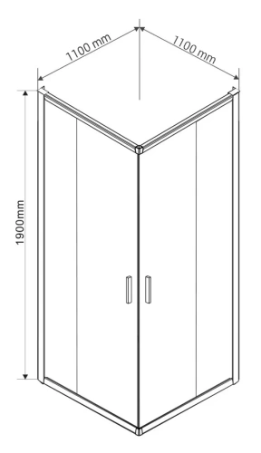Душевой уголок Vincea Garda VSS-1G1111CH