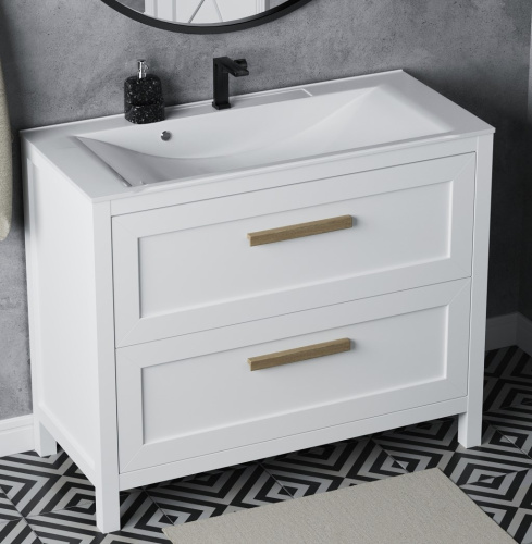 Тумба напольная Vela Фаворит массив 100Н (белый) под Milen TU69403