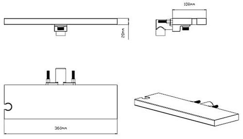 Душевая система Vincea VSFW-4211RBG