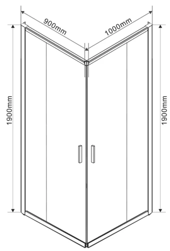 Душевой уголок Vincea Garda VSS-1G9010CGB