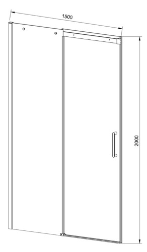 Душевая дверь Vincea Dice VDS-4D150CLGM