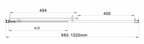 Душевая дверь Vincea Garda VDS-1G100CH