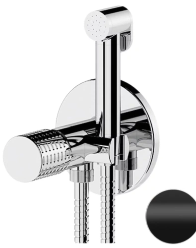 Гигиенический душ со смесителем Remer Celebrity CEC65WNO, черный матовый