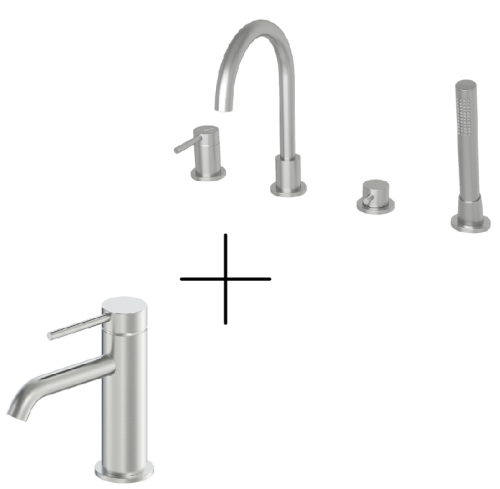 Душевая система для ванны со смесителем Oliveeka OL-669017+88139017-BN