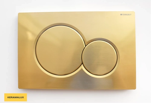 Кнопка смыва Geberit SIGMA 01 115.770.DМ.5 золотой матовый