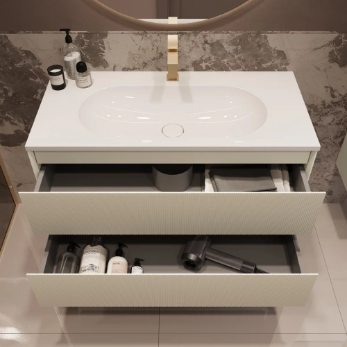 Тумба подвесная Vincea Welle 1000 M.Beige Soft-touch VMC-2WL100MBG