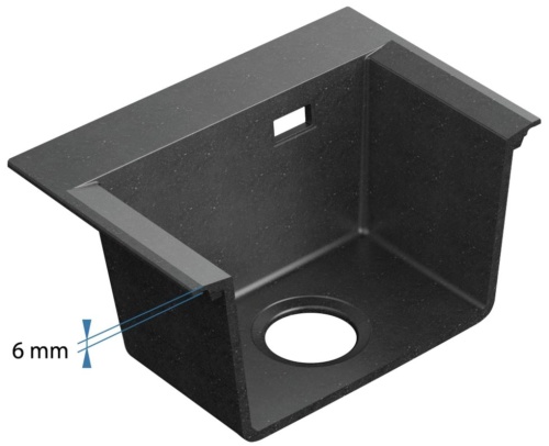 Мойка для кухни Alveus PURE-G 70R Algranit DEEP BLACK-A90 790x520x198 1149503
