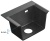 Мойка для кухни Alveus PURE-G 70R Algranit DEEP BLACK-A90 790x520x198 1149503