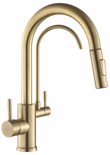 Смеситель для мойки Rea Eco Fresh gold matt B7596 Смеситель для мойки Rea Eco Fresh gold matt B7596