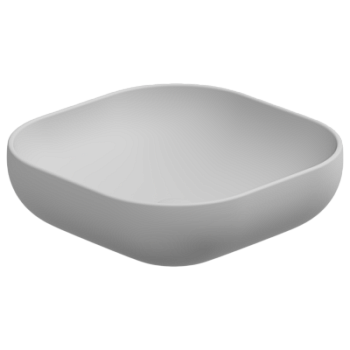Раковина накладная 45 см GSG Ceramic Design Easy EALAVQU45001, белый матовый