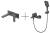 Душевая система для ванны со смесителем Oliveeka OL-639003A+869003-BGM