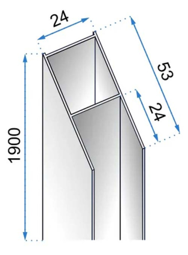 Удлинительный профиль REA K6000