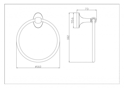 Полотенцедержатель CeramaLux Bell 53506