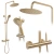 Душевая система Rea Vincent gold matt P6602 Душевая система Rea Vincent gold matt P6602