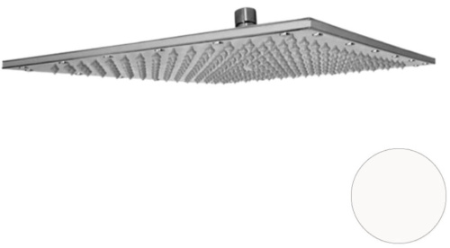 Верхний душ с шарнирным соединением 35 см Remer 359SSXLBOX, белый матовый