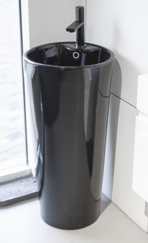 Умывальник Rea Blanka Black U6635