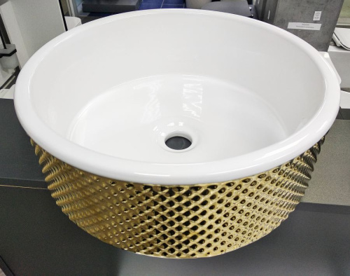 Умывальник Rea Helen Gold White U6978