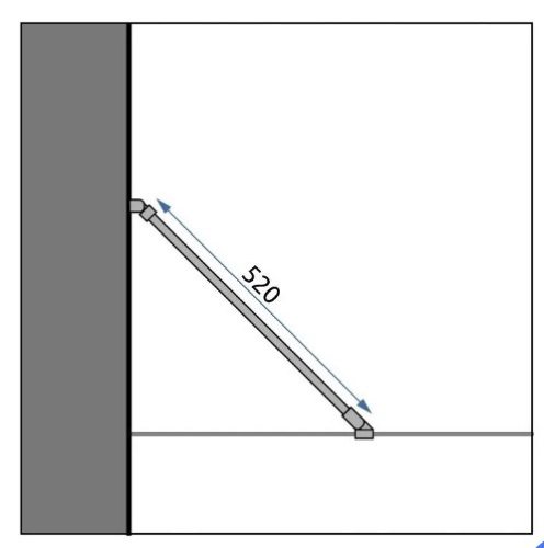 Кронштейн к боковой стенке REA Rapid chrom K5699