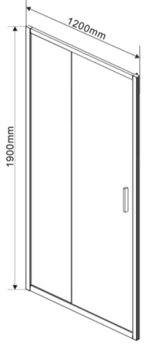 Душевая дверь Vincea Garda VDS-1G120CGB