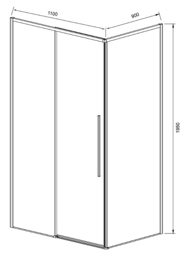 Душевой уголок Vincea Slim-N VSR-4SN9011CLG Душевой уголок Vincea Slim-N VSR-4SN9011CLG