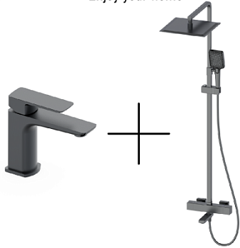 Душевая стойка со смесителем Oliveeka OL-739901+139003-BGМ