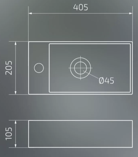 Умывальник Gid N9270R