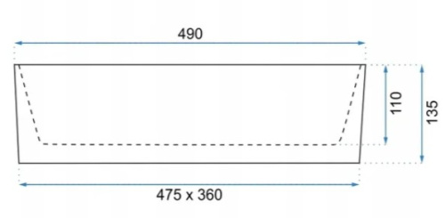 Умывальник Rea Kelly Marmo U5052