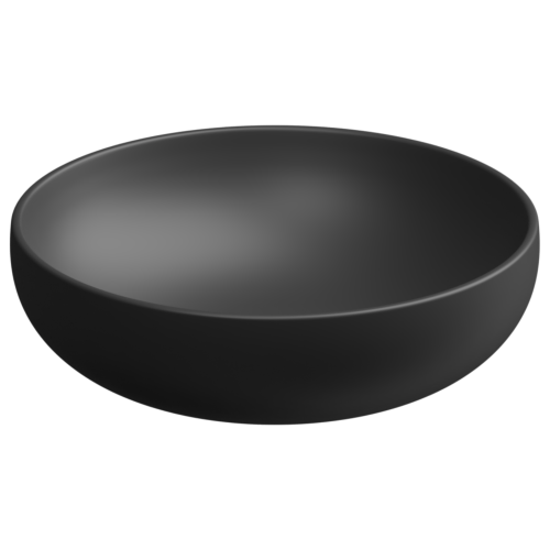 Раковина накладная 45 см GSG Ceramic Design Easy EALAVRO45003, черный матовый