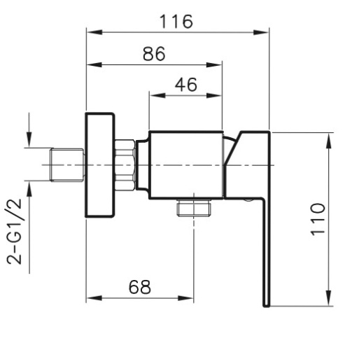Смеситель для душа Ahti Kotka KO305000