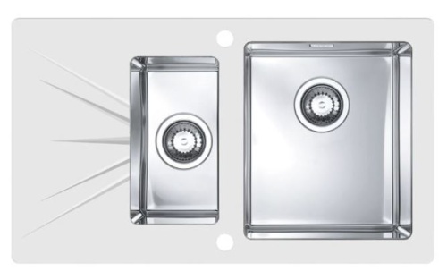 Мойка для кухни Alveus KARAT 20 белый 860x500 правая 1103660