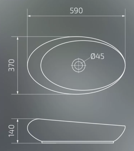 Умывальник Gid N9050