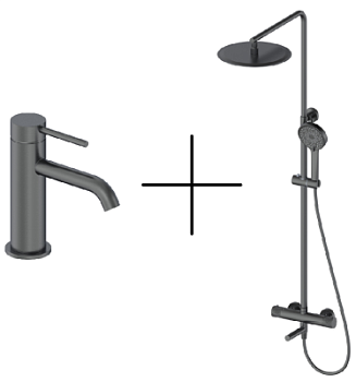 Душевая стойка со смесителем Oliveeka OL-739902+88139017-BGM