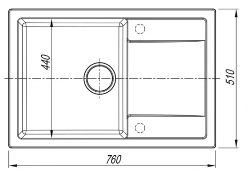 Мойка кухонная Arfeka ZIA 76 wet graphite
