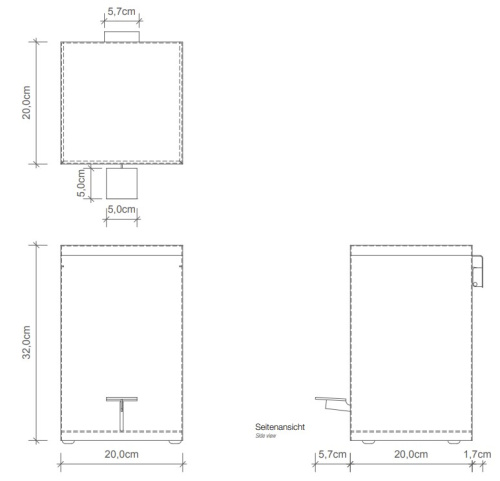 Ведро с педалью Decor Walther TE 70 SC 0614560