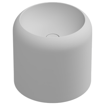 Раковина накладная 42 см GSG Ceramic Design Petra PELAVSECOLFS001, белый матовый
