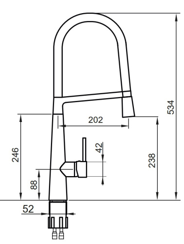 Смеситель для мойки Ahti Kemi KM813019