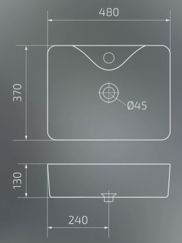 Умывальник Gid Mnc606