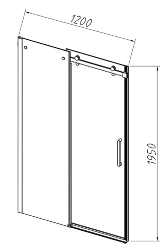 Душевая дверь Vincea Como-N VDS-4CN120CL
