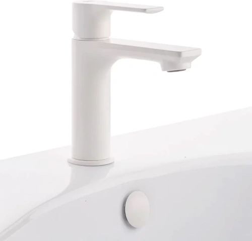 Смеситель для раковины Remer Energy EY12BO, белый матовый