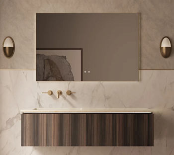 Тумба подвесная Vincea Luxe VMC-4LX140WN натуральный орех