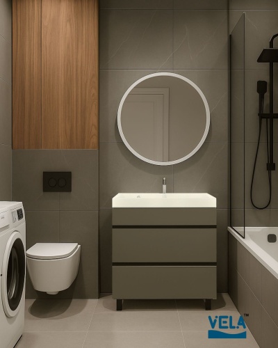 Тумба напольная Vela Мира 50Н под Classica (серый) TU9435